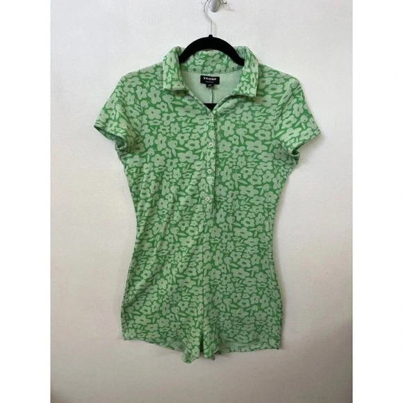 Pacsun x Playboy NWT Terry Romper size S Green and Blue Beach Wear One Piece - Picture 5 of 16